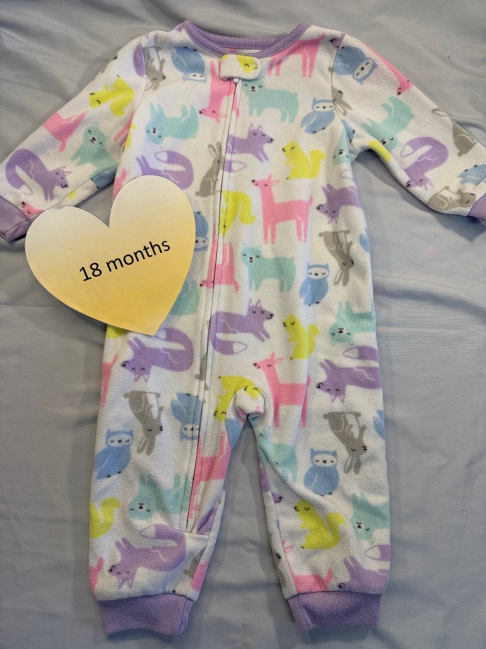 Carter's - Pastel Fleece Onesie Sleeper